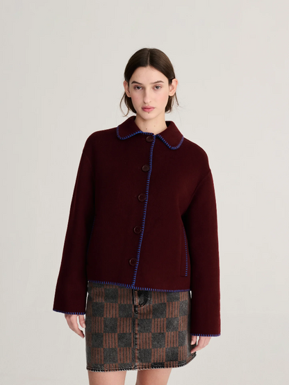 Handmade Jacket - Burgundy