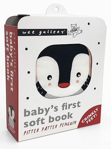 Pitter Patter Penguin Soft Cloth Baby Book