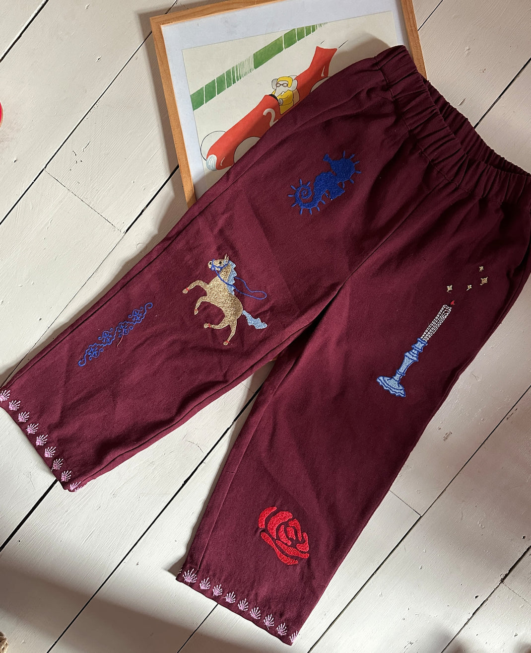 Oda Mini Pants - Burgandy