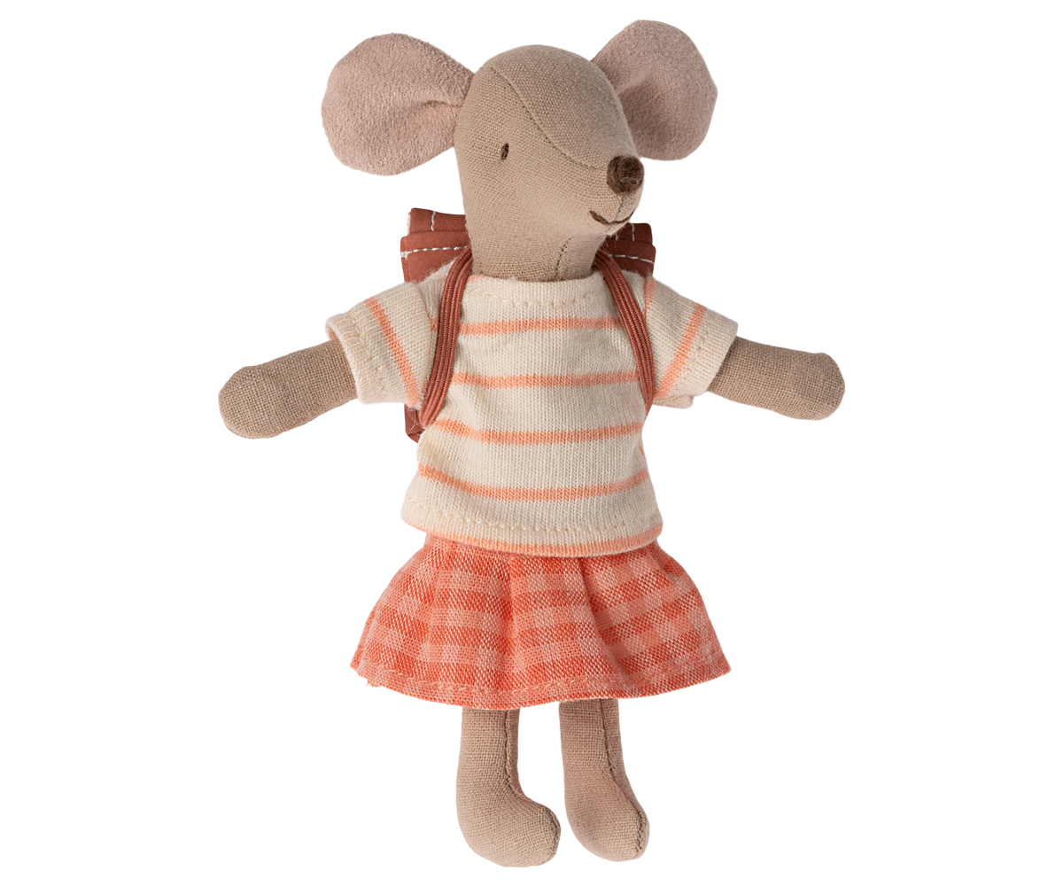 Tricycle Mouse Big Sister Mouse - Coral