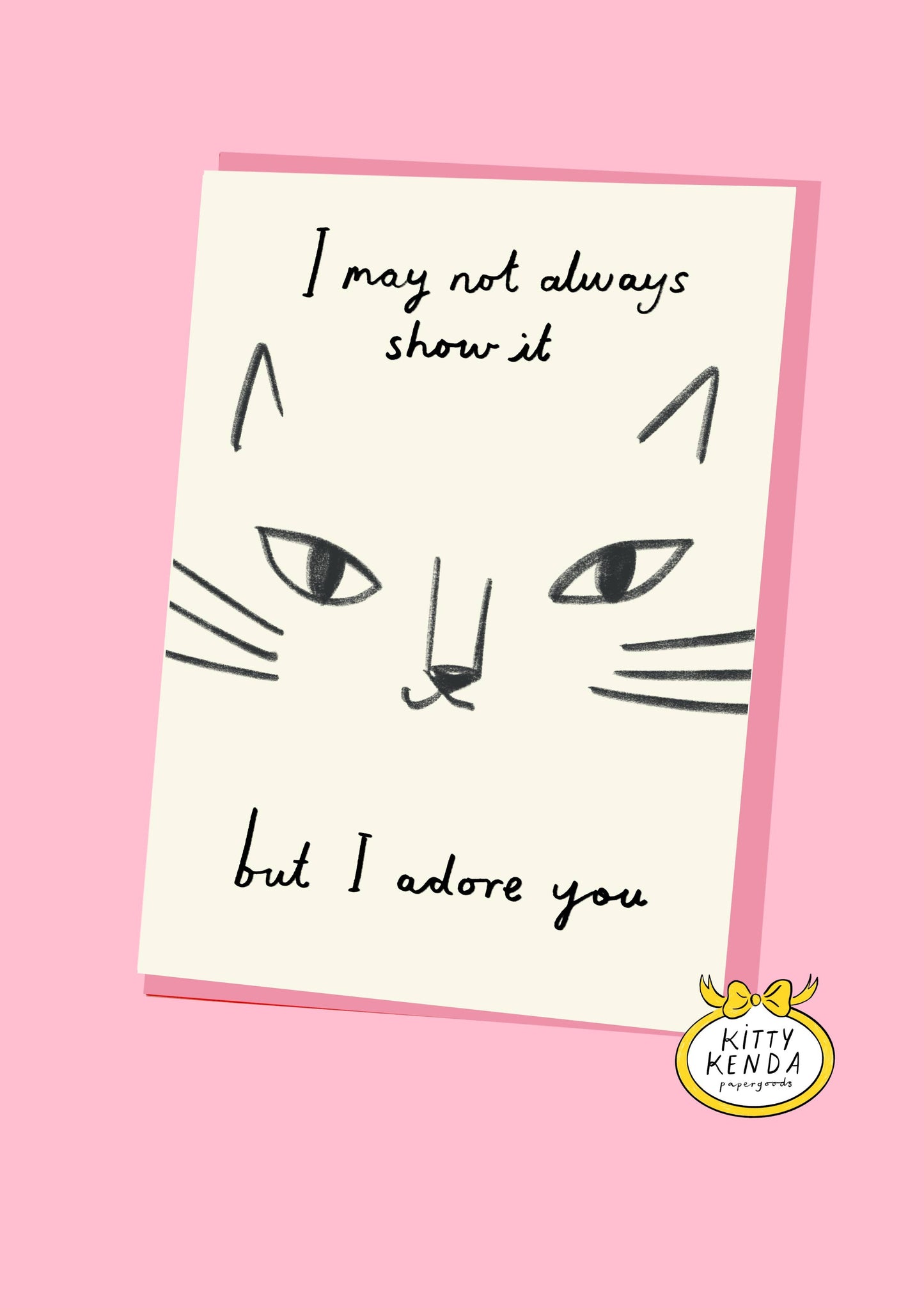 Adore You Cat Greeting Card