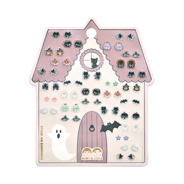 Haunted House Stick On Earrings