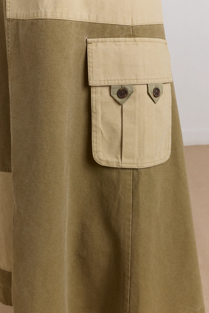 Marcelle Barn Skirt - Olive