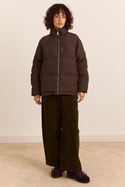 Reversible Opal Puffer - Plum Check