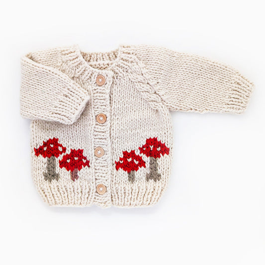 Mushroom Cardigan -Natural