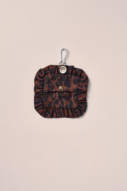 Poo Bag Cover - Dark Leopard