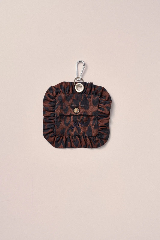 Poo Bag Cover - Dark Leopard