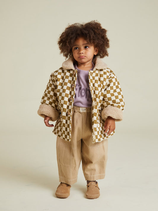 Emery Coco Checkerboard Coat