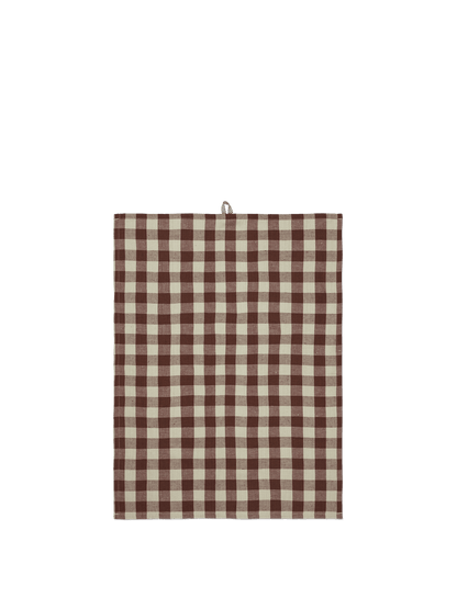 Hale Tea Towel - Cinnamon /Grey Green