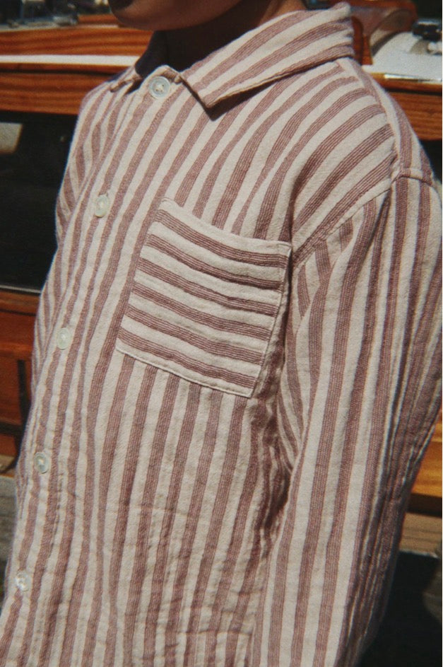 Ely Shirt: Red Stripe