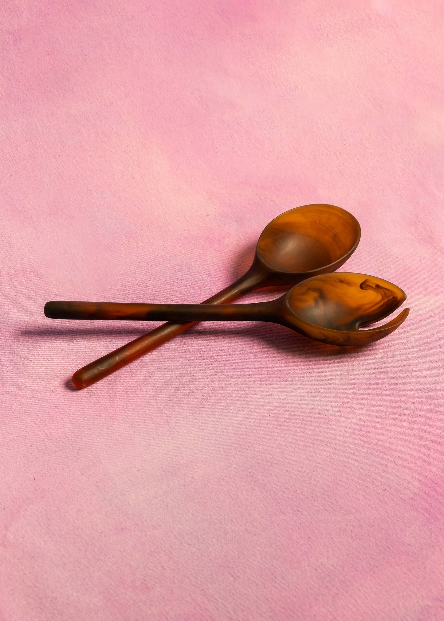 Salad Servers - Amber Set