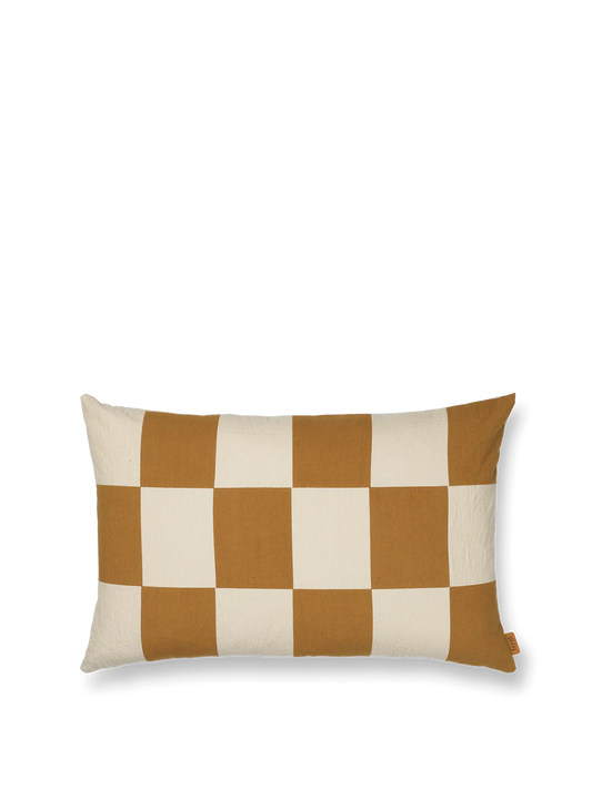 Fold Patchwork Cushion- Sugar Kelp/Undyed