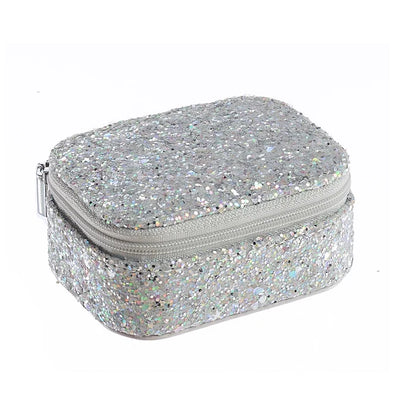 Confetti Silver Glitter  Mini Jewellery Box