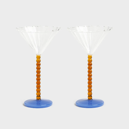 Perle Coupe Amber Set Of 2