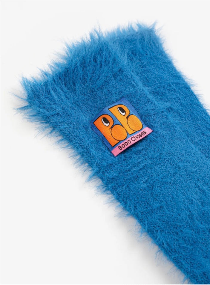 Kid’s Monster Long Socks Blue