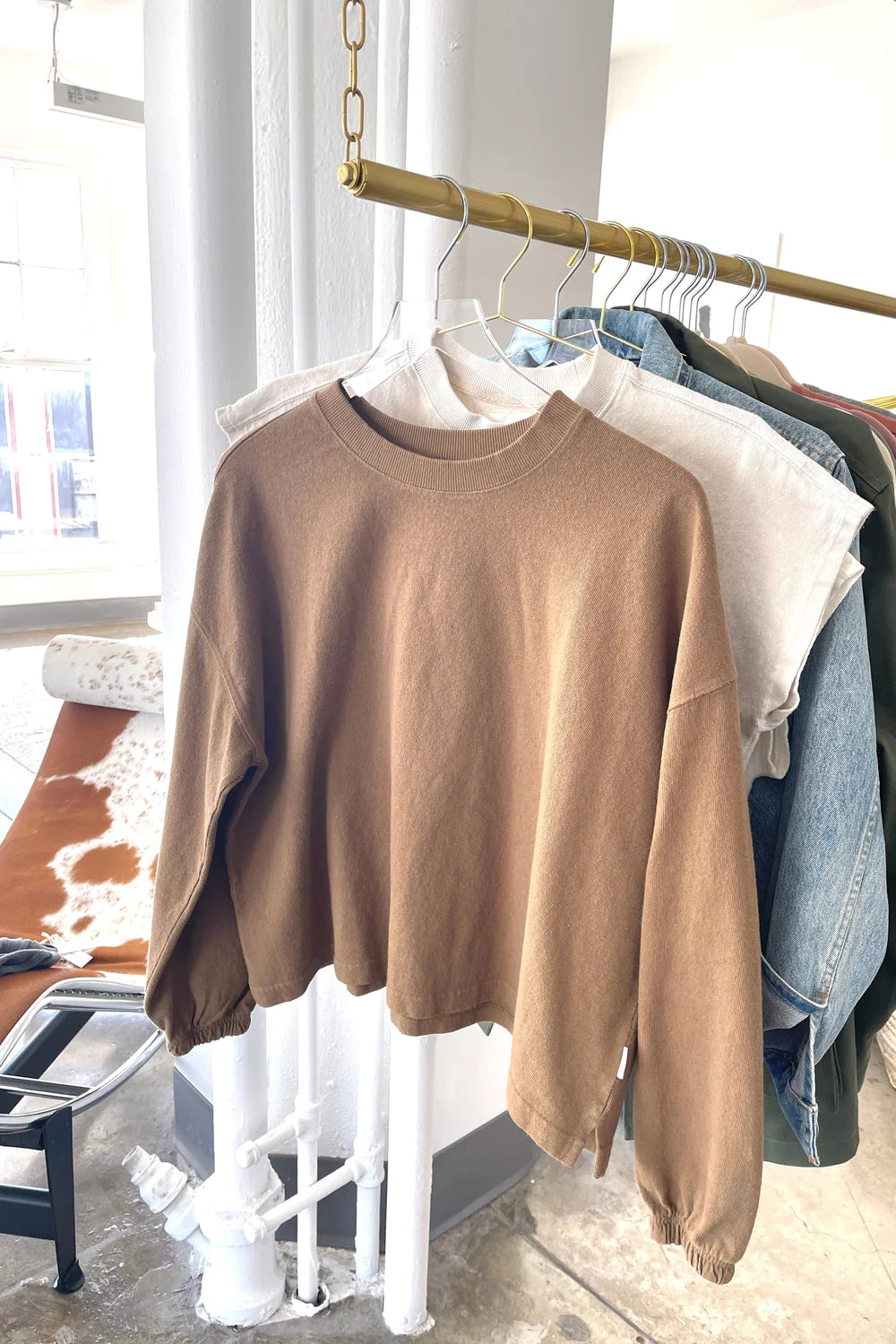 Naturelle Loose Tee: Tobacco