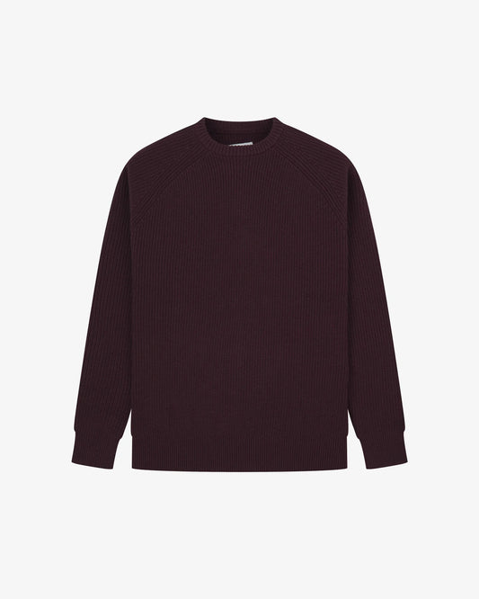 Crew Knit Jumper - Epsom Downx Red