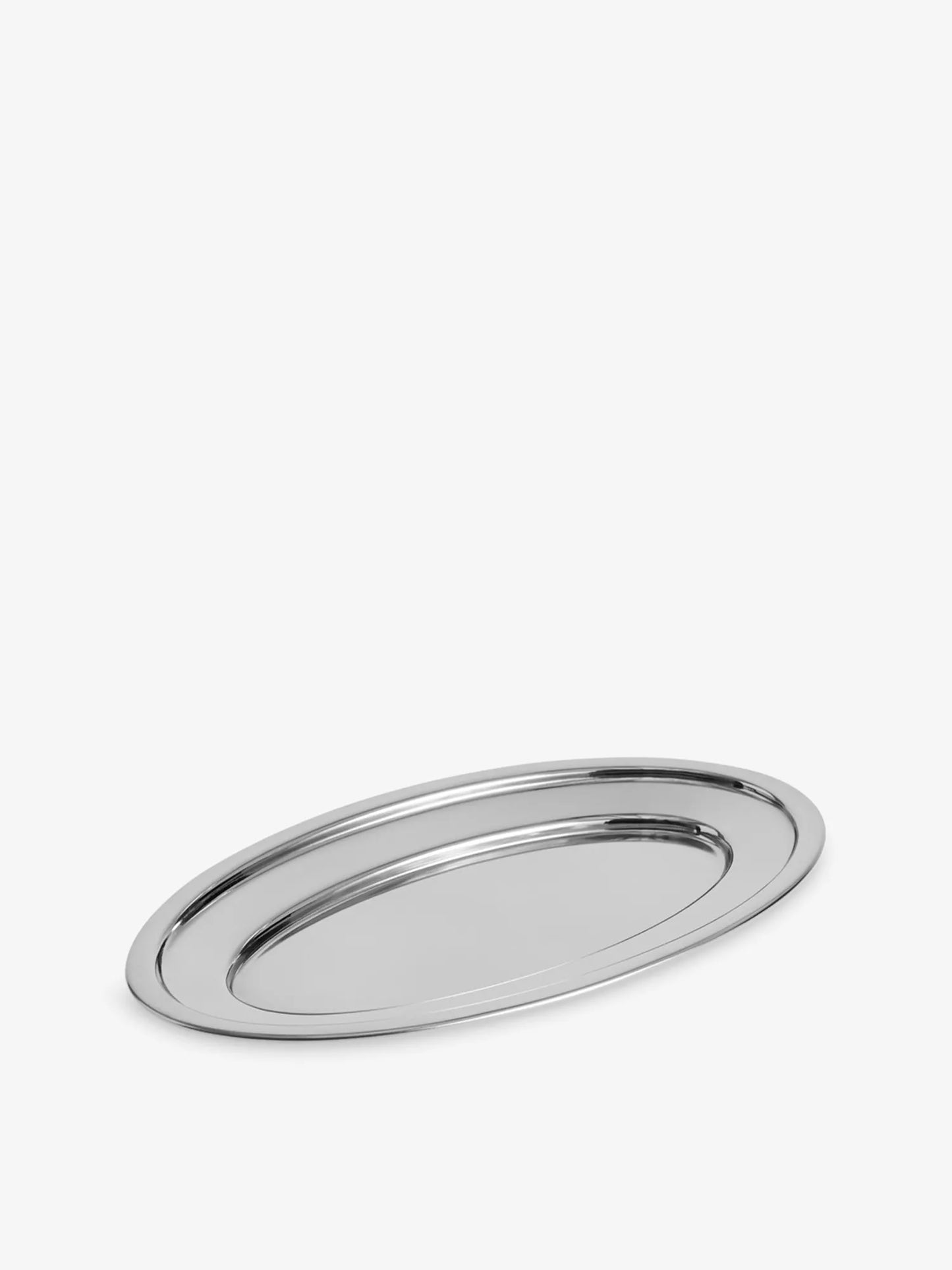 Essential Oval Large Stainless-Steel Dish