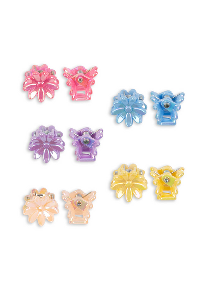10 Pack Mini Flower Hair Claws