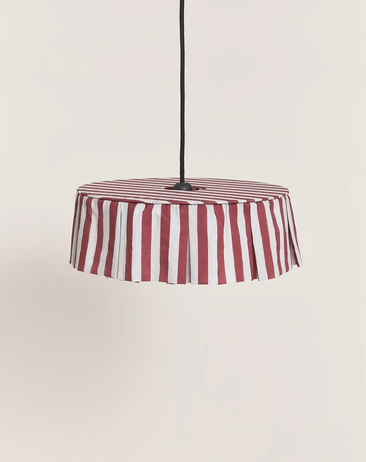 Vibes Lampshade - Maroon Stripe