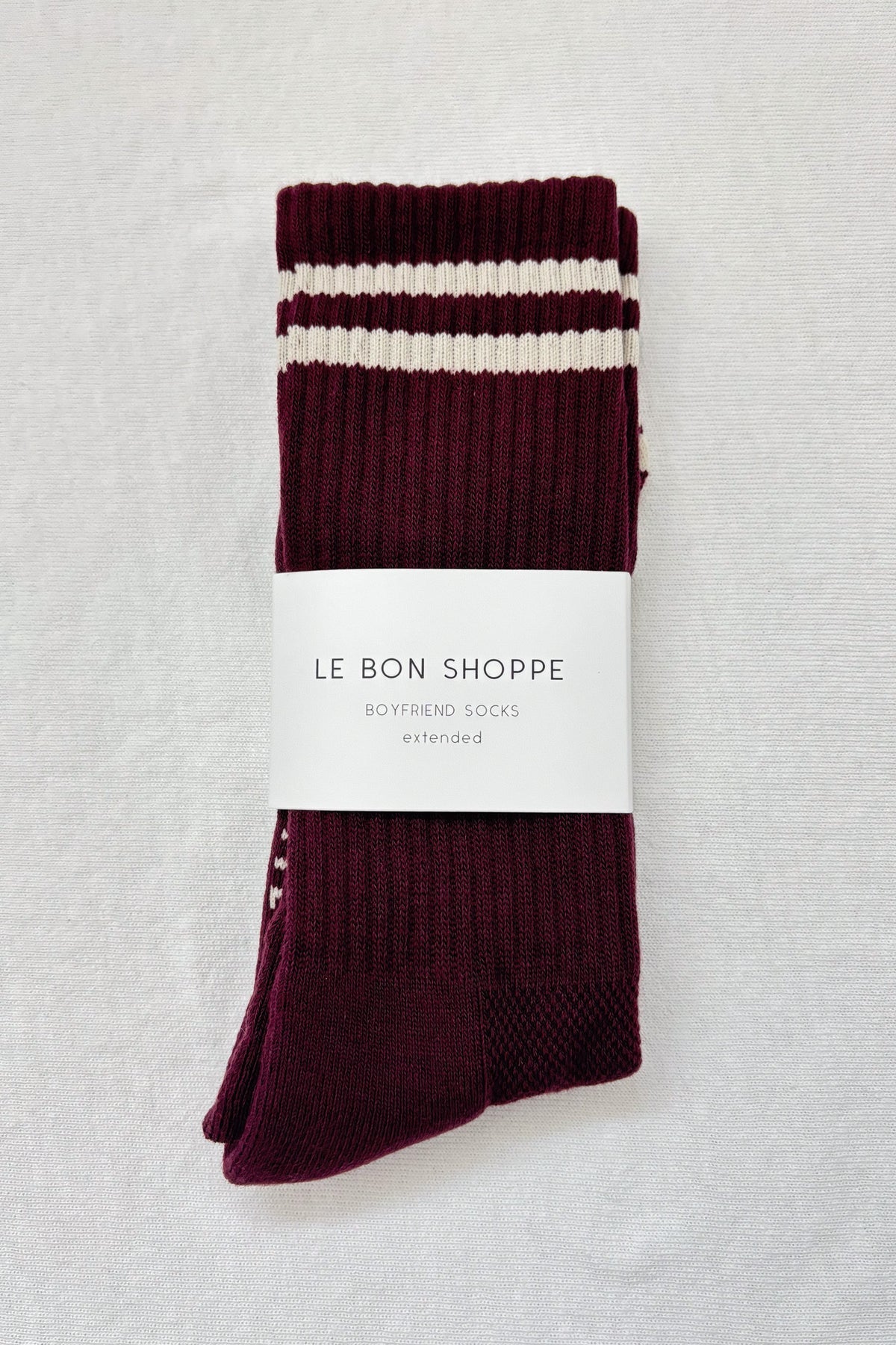 Boyfriend Socks  Extended - Maroon