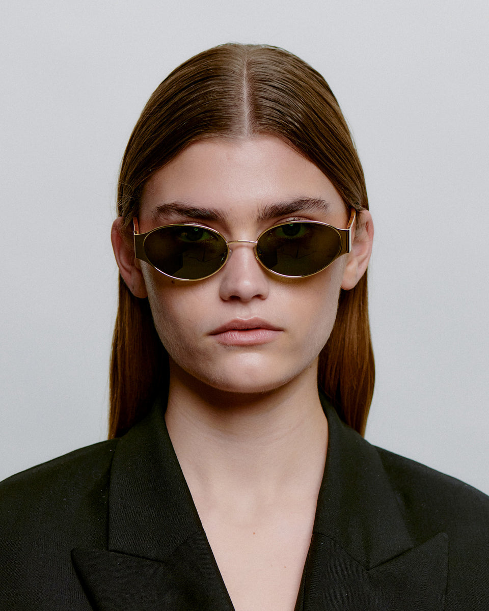 Bella Sunglasses - Gold Burnt Amber