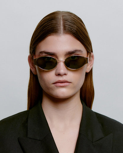 Bella Sunglasses - Gold Burnt Amber
