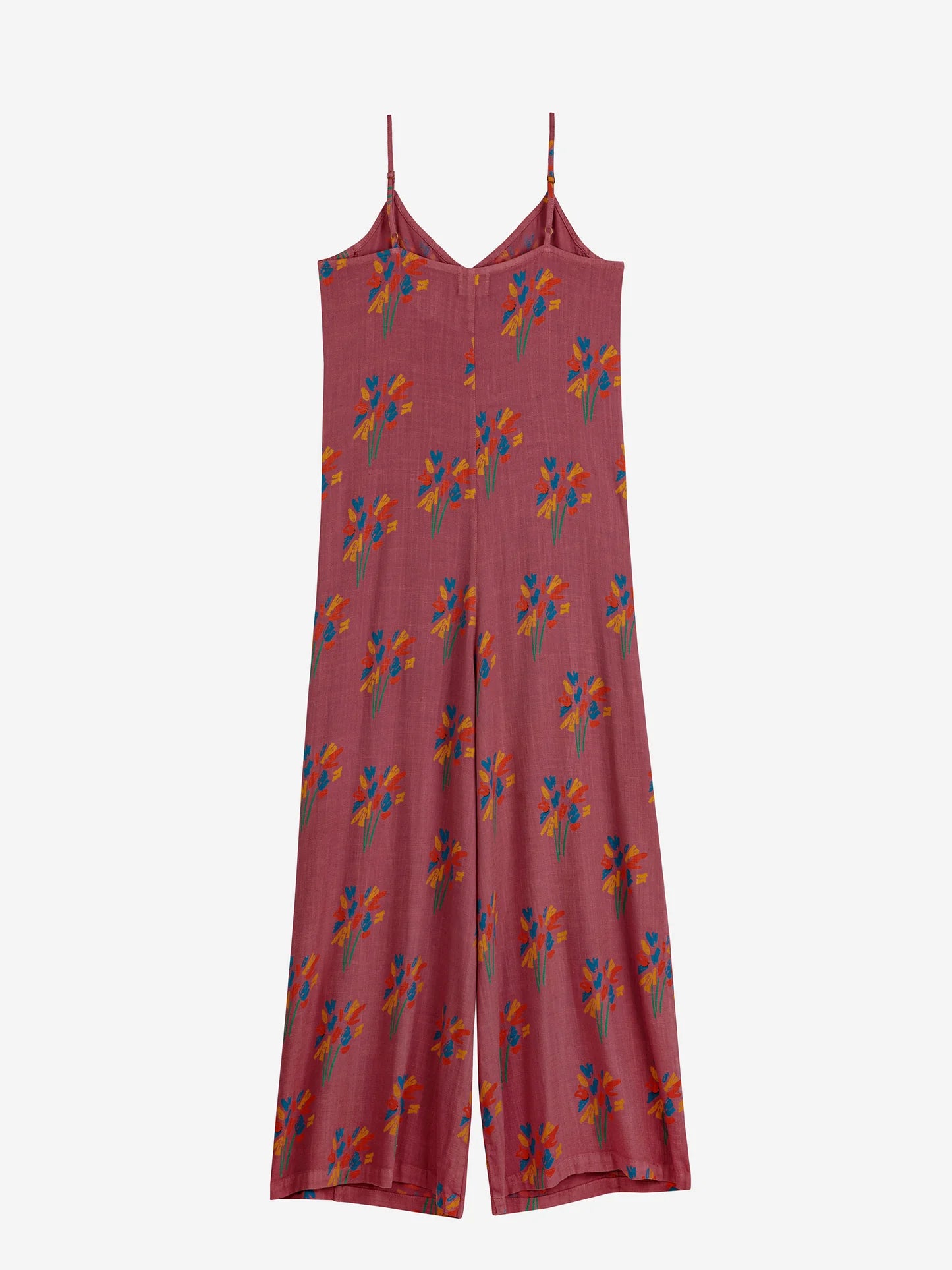 Fireworks Print Sleeveless Buttoned Overall