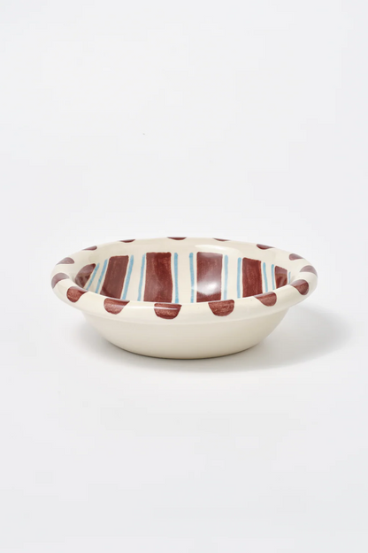 Chubby Serving Bowl - Stripe & Polka Dot