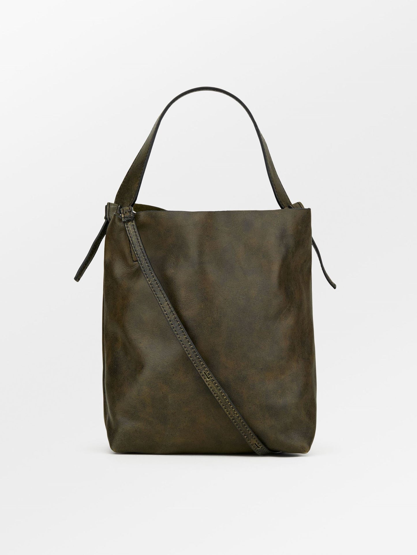 Crushed Mae Leather Bag - Small