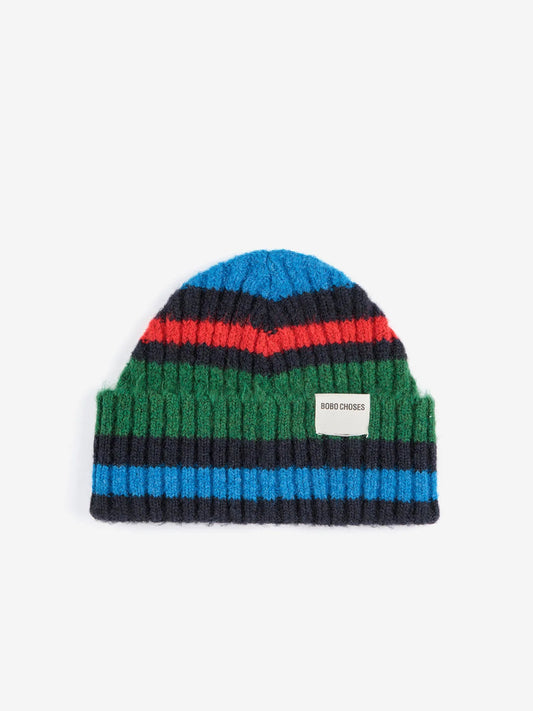 Striped Knitted Beanie