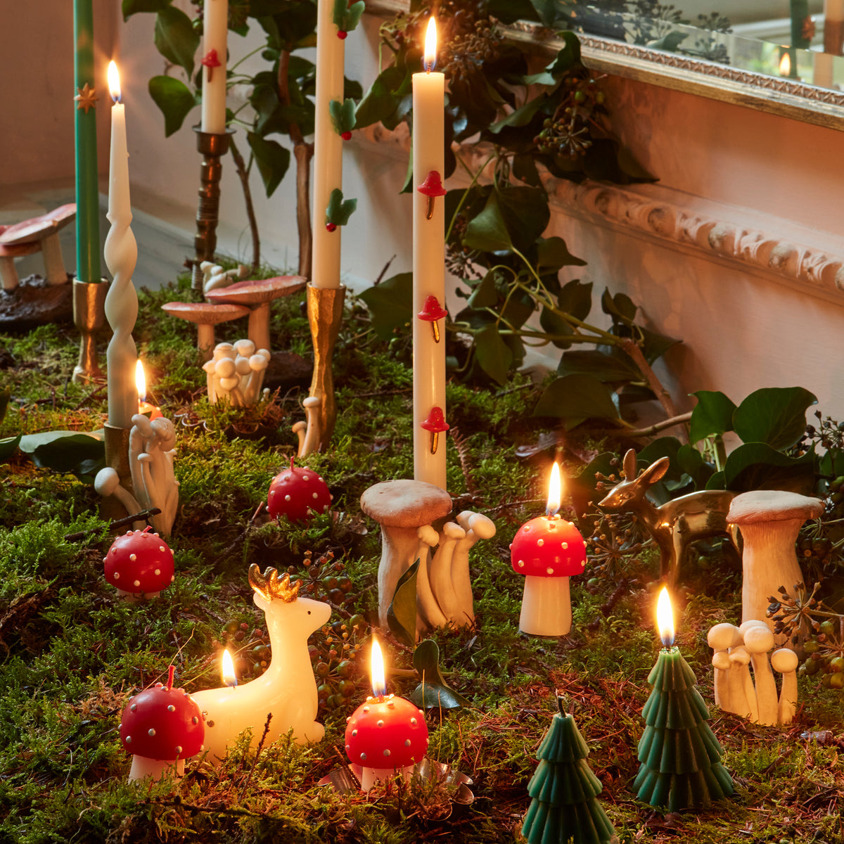 Mushroom Table Candles