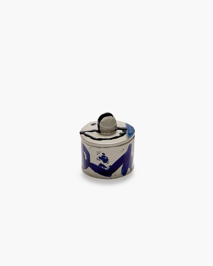 Storage Pot 01 - Beige Blue Sophia