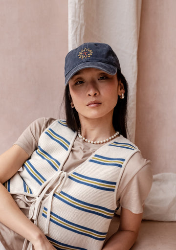 Recycled Cotton Cap- Sun