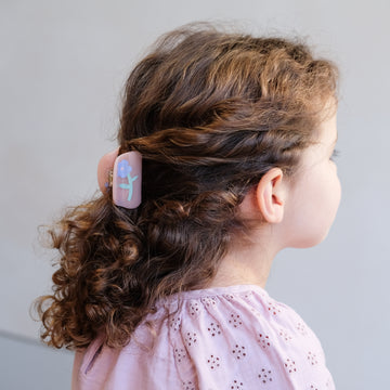Floral Acetate Claw Clips