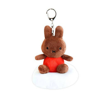 Miffy Dream on Cloud Plush Keyring Bag Charm: Miffy-Brown