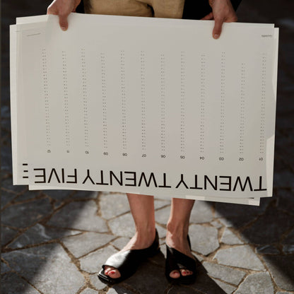 Minimalist 2026 Wall Planner - With tube