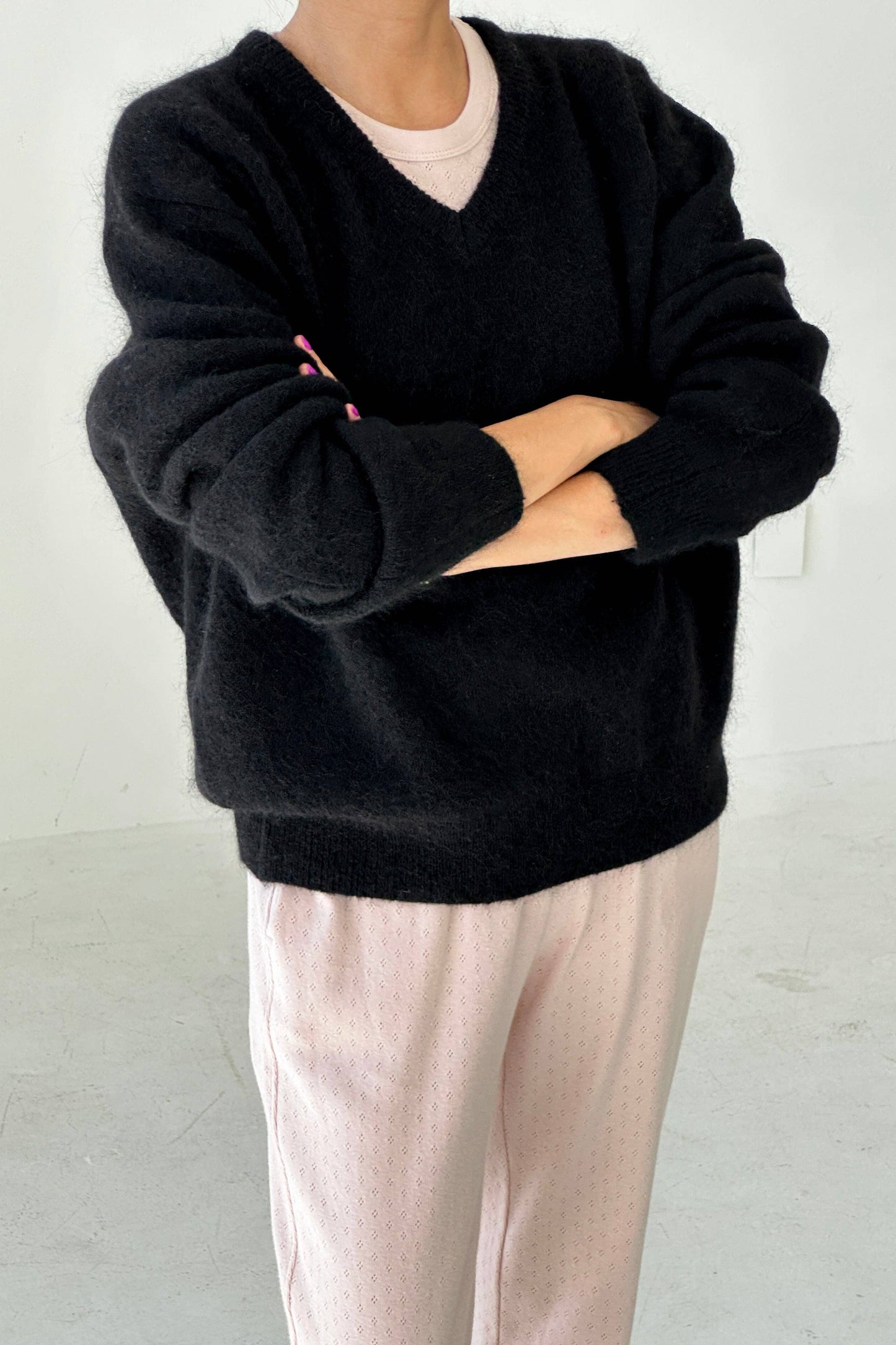 James Mohair Sweater - Black