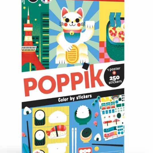 Colour by Stickers Poster - Japan