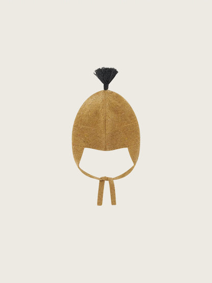 Cocoon Contrast Tassel Hat