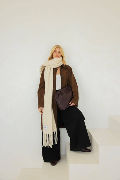 The Reykjavik Scarf - 100% Recycled - Pebble Beige