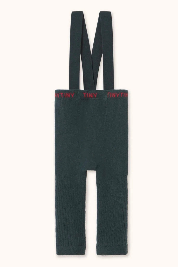 Solid Dark Green Baby Tights