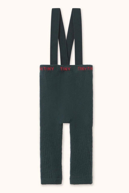 Solid Dark Green Baby Tights