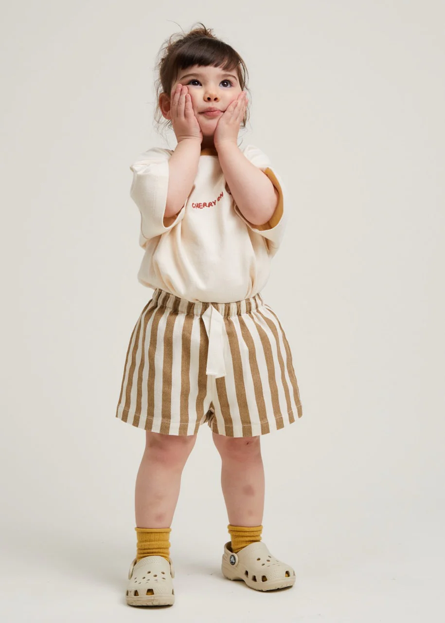 Harper Hazelnut Stripe Shorts