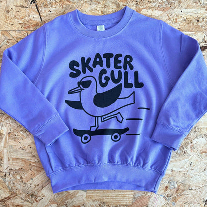 Skater Gull Kids Sweatshirt: Age 7-8
