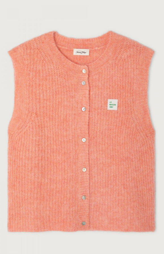 East Cardigan - White Peach Melange