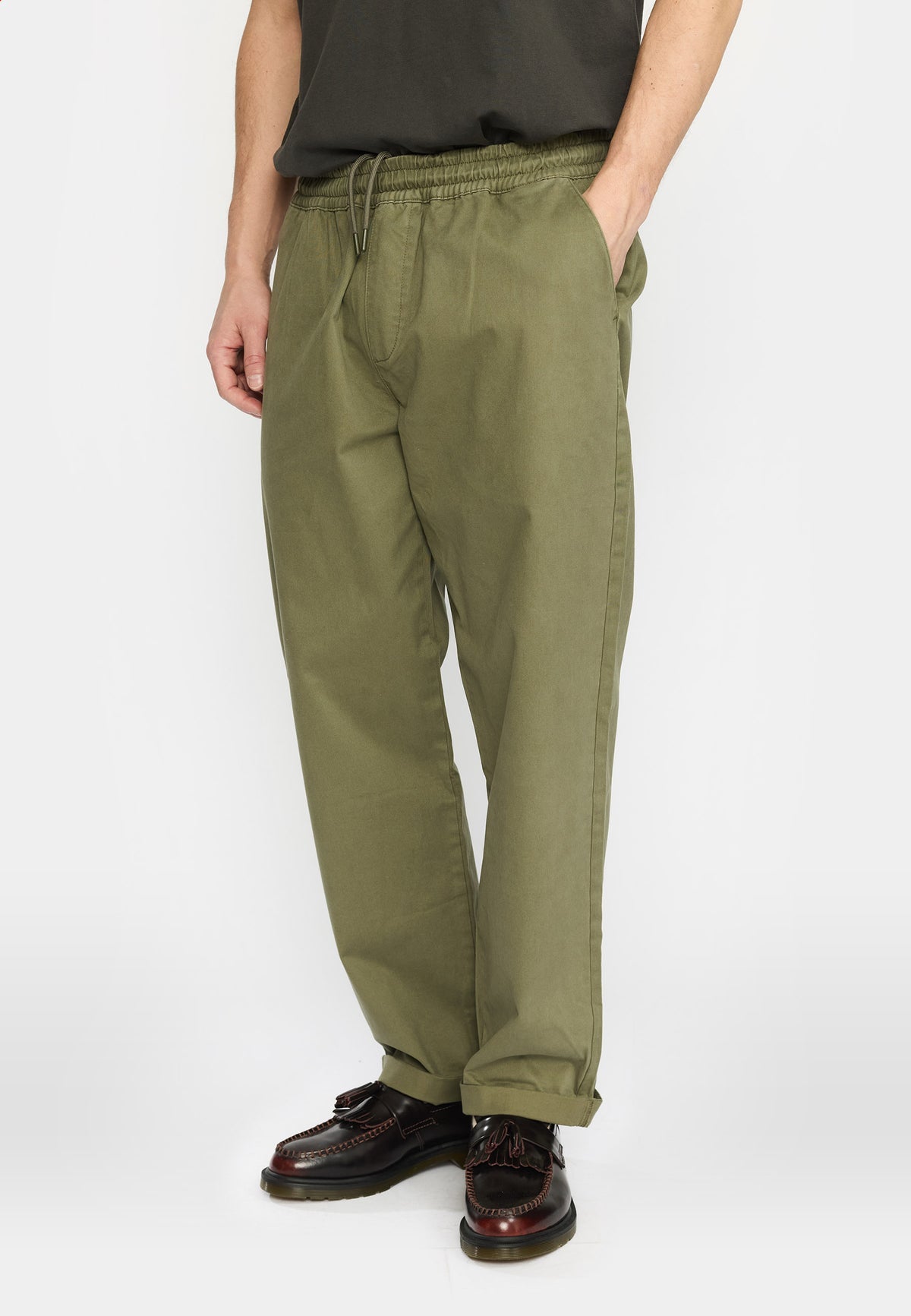 Casual trousers - Light army