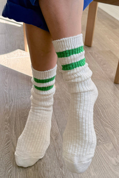 Cottage Varsity Socks - Green Varsity