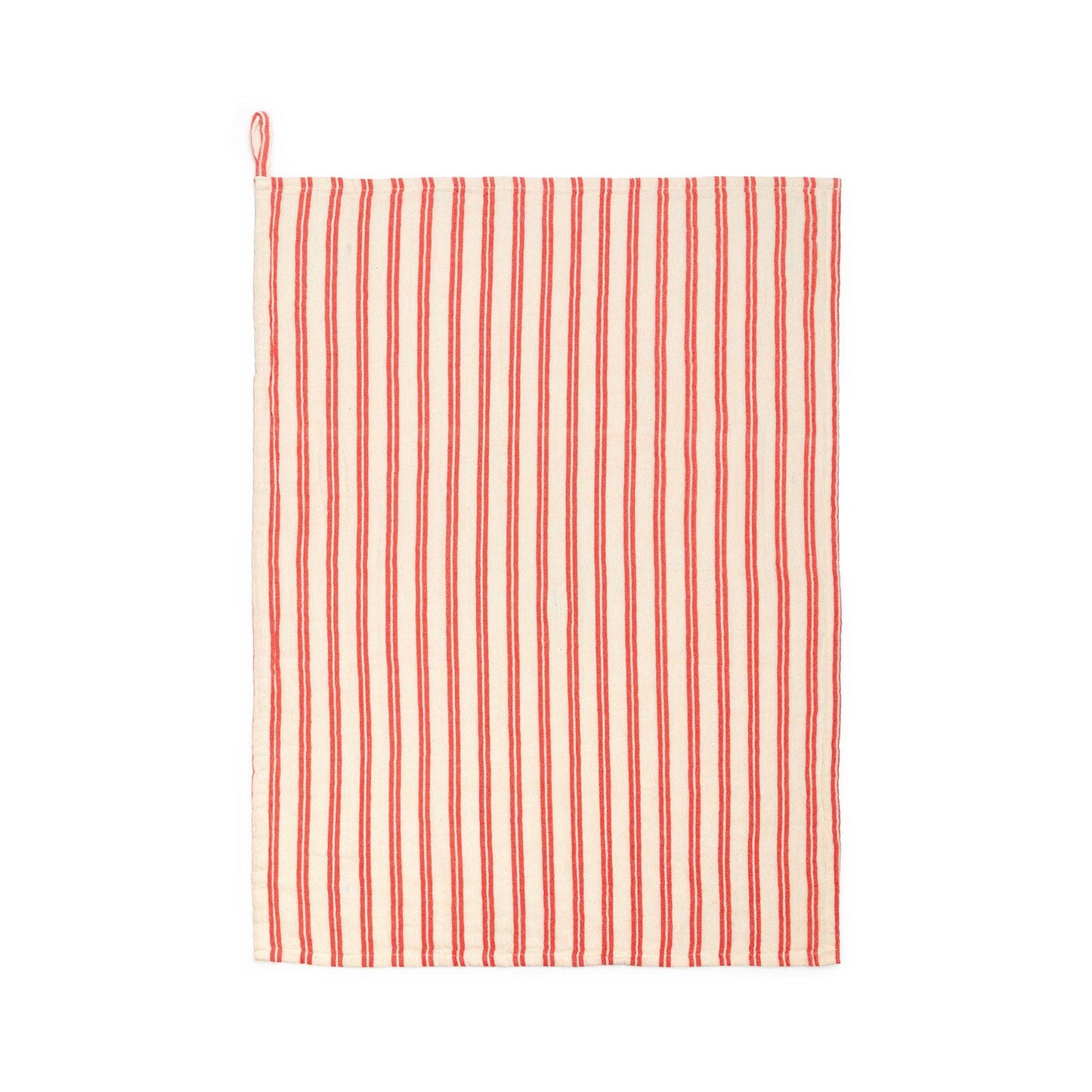 Cotton Hand Towel: Red Stripe