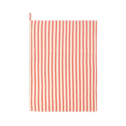 Cotton Hand Towel: Red Stripe